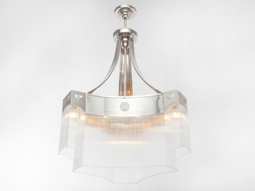 METROPOLITAN I - Handmade brass chandelier by Patinas Lighting - view 3